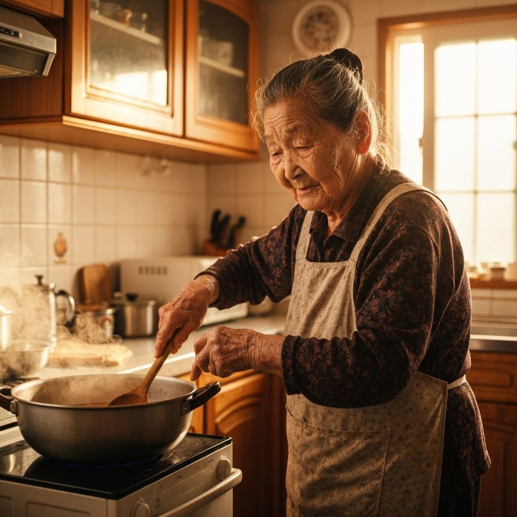 Panel 4: Grandma's Strength